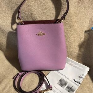EUC Coach style #9210 Small Town Bucket Bag, Color Light Violet